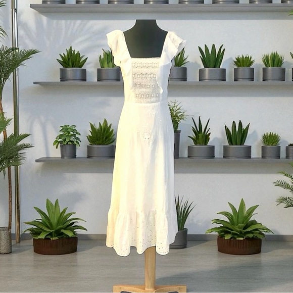 Spell and the Gypsy Collective RARE ivory Woodstock dress vintage - Picture 7 of 8